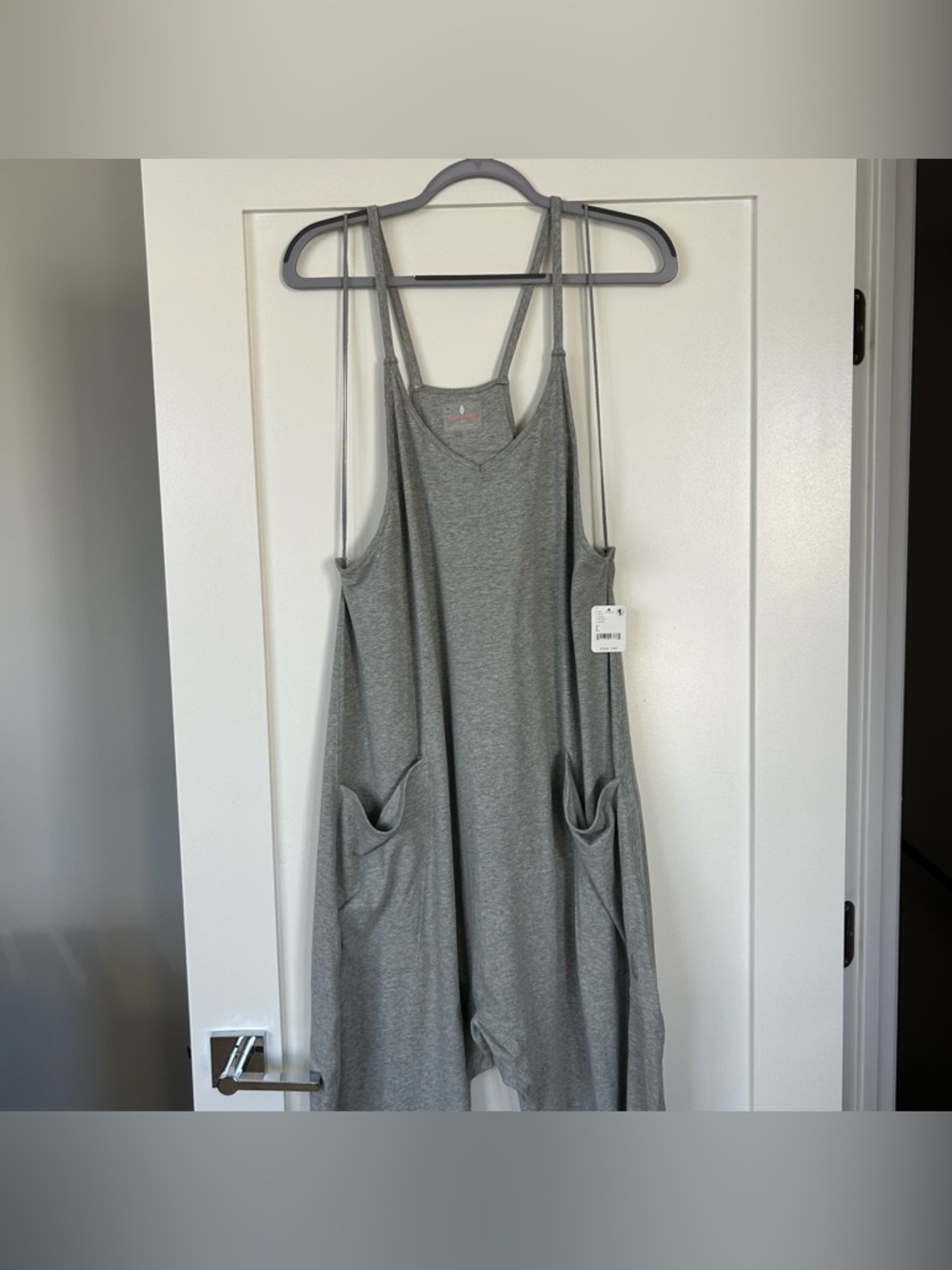 NWT New Free People Movement Hot Shot Onesie Grey Size Large - Picture 3 of 11